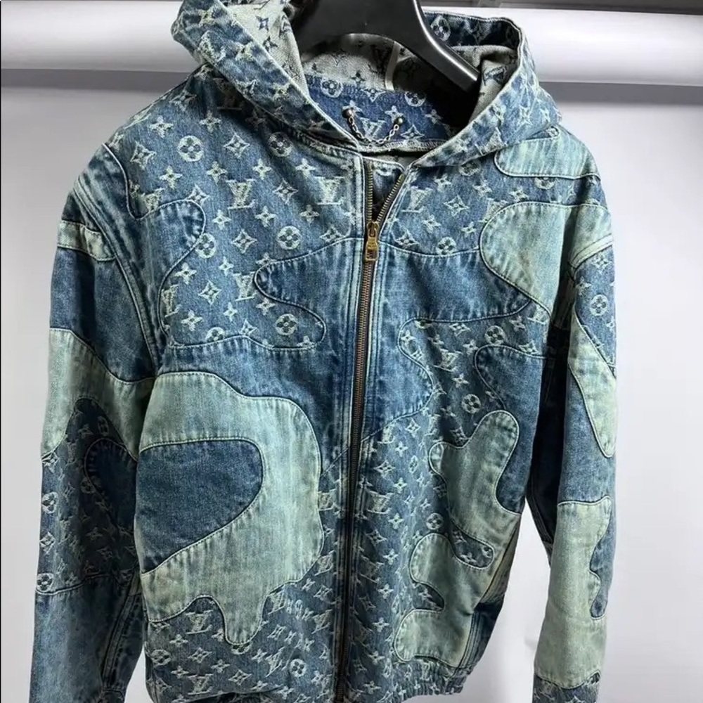 Louis Vuitton Nigo Monogram Denim Hoodie Virgil
